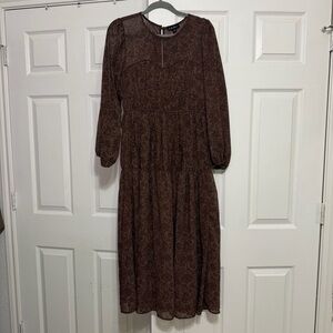 Chic Brown Maxi Dress